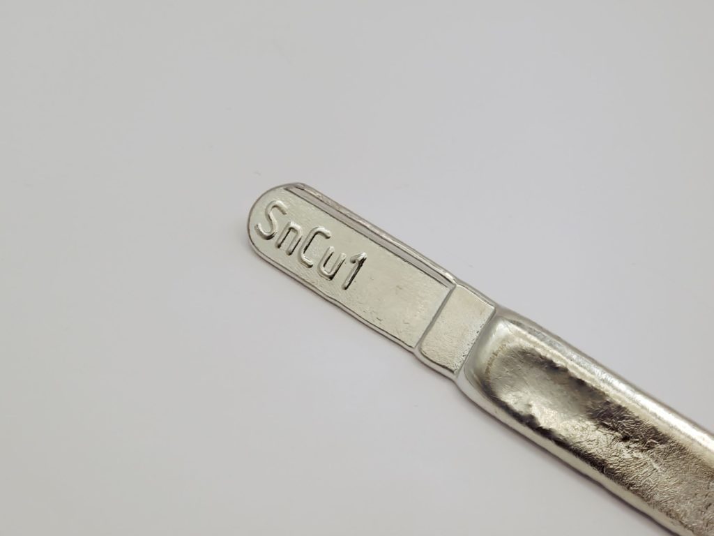 Lötzinn Stangen SnCu0,7 Dreikant Stab 100g-1kg, Lebensmittelzinn, Bleifrei, Zinn